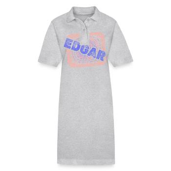 Edgar - Robe polo bio PAIGER Stanley/Stella Femme - gris chiné - Devant