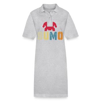 Sumo - Robe polo bio PAIGER Stanley/Stella Femme - gris chiné - Devant