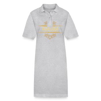 Aurora Aurora - Stanley/Stella Frauen Bio-Polokleid PAIGER - Grau meliert - Vorne