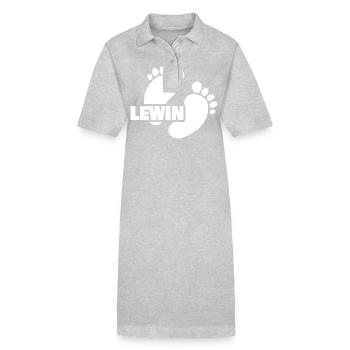 Lewin als Geburt - Stanley/Stella Frauen Bio-Polokleid PAIGER - Grau meliert - Vorne