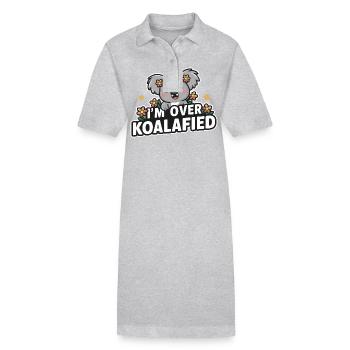 Koala Koala Koala Ours Koala Animal - Robe polo bio PAIGER Stanley/Stella Femme - gris chiné - Devant