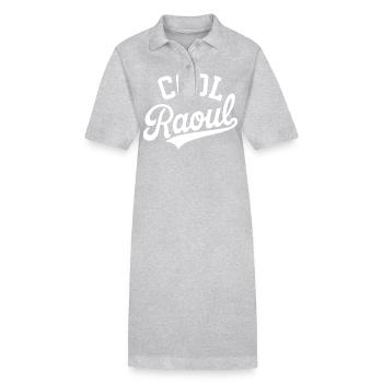 Cool Raoul - Robe polo bio PAIGER Stanley/Stella Femme - gris chiné - Devant