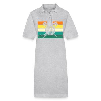 Joueur de fléchettes Fléchettes - Robe polo bio PAIGER Stanley/Stella Femme - gris chiné - Devant