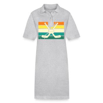 Joueurs de hockey sur glace Hockey sur glace - Robe polo bio PAIGER Stanley/Stella Femme - gris chiné - Devant