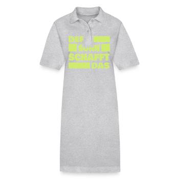 Fils - Robe polo bio PAIGER Stanley/Stella Femme - gris chiné - Devant