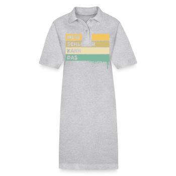 Beruf Schleifer - Stanley/Stella Frauen Bio-Polokleid PAIGER - Grau meliert - Vorne