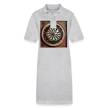 Anatomie einer Dartscheibe - Stanley/Stella Frauen Bio-Polokleid PAIGER - Grau meliert - Vorne