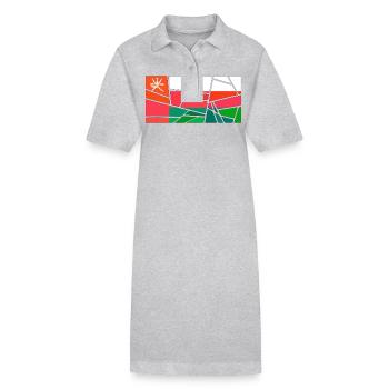 Oman als Oman - Stanley/Stella Frauen Bio-Polokleid PAIGER - Grau meliert - Vorne