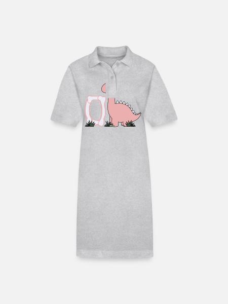 Buchstabe O - Stanley/Stella Frauen Bio-Polokleid PAIGER - Grau meliert