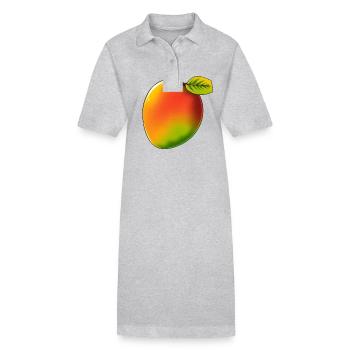 Mango - Style BD - Robe polo bio PAIGER Stanley/Stella Femme - gris chiné - Devant