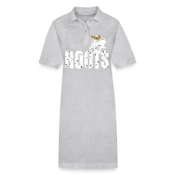 Roots Reggae - Robe polo bio PAIGER Stanley/Stella Femme - gris chiné - Devant