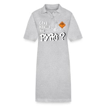 Pyro Feuerwerk - Stanley/Stella Frauen Bio-Polokleid PAIGER - Grau meliert - Vorne