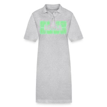 Prénom Leora - Robe polo bio PAIGER Stanley/Stella Femme - gris chiné - Devant