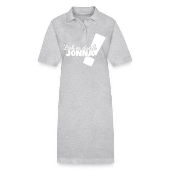 Cadeau pour Jonna - Robe polo bio PAIGER Stanley/Stella Femme - gris chiné - Devant