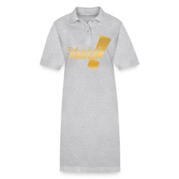 Paula comme prénom - Robe polo bio PAIGER Stanley/Stella Femme - gris chiné - Devant