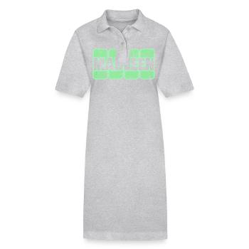 Prénom Madleen - Robe polo bio PAIGER Stanley/Stella Femme - gris chiné - Devant
