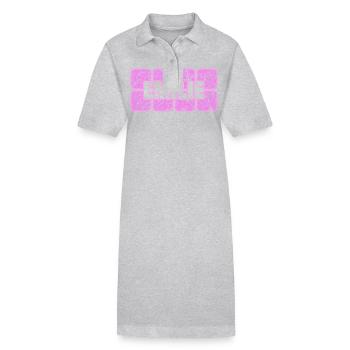 Ehefrau Emilie - Stanley/Stella Frauen Bio-Polokleid PAIGER - Grau meliert - Vorne