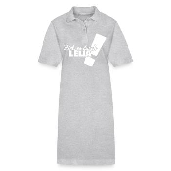 Lélia - Robe polo bio PAIGER Stanley/Stella Femme - gris chiné - Devant