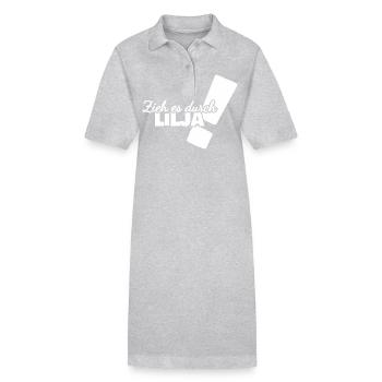 Cadeau pour Lilja - Robe polo bio PAIGER Stanley/Stella Femme - gris chiné - Devant