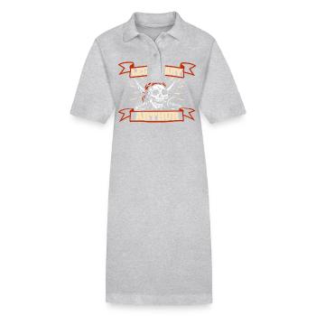 Arthur - Robe polo bio PAIGER Stanley/Stella Femme - gris chiné - Devant