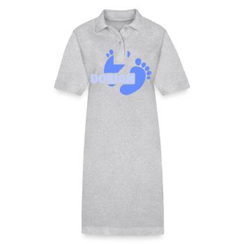 Birth Dorian - Stanley/Stella PAIGER Organic Women’s Polo Dress - heather grey - Front