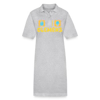 Vorname Clemens - Stanley/Stella Frauen Bio-Polokleid PAIGER - Grau meliert - Vorne