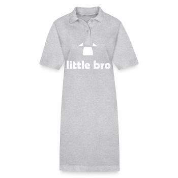 Pour le petit frère - Robe polo bio PAIGER Stanley/Stella Femme - gris chiné - Devant
