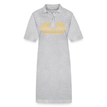 Cadeau pour le chauffeur de service - Robe polo bio PAIGER Stanley/Stella Femme - gris chiné - Devant
