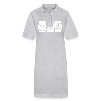 Geschenk für Mathea - Stanley/Stella Frauen Bio-Polokleid PAIGER - Grau meliert - Vorne