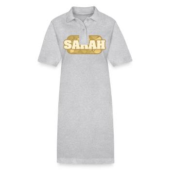 Santé Sarah - Robe polo bio PAIGER Stanley/Stella Femme - gris chiné - Devant