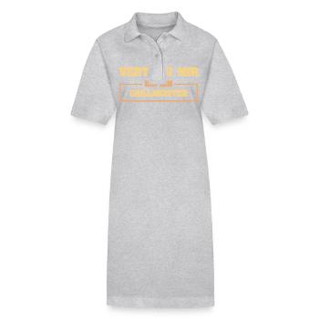 Grillmeister als Lustig - Stanley/Stella Frauen Bio-Polokleid PAIGER - Grau meliert - Vorne