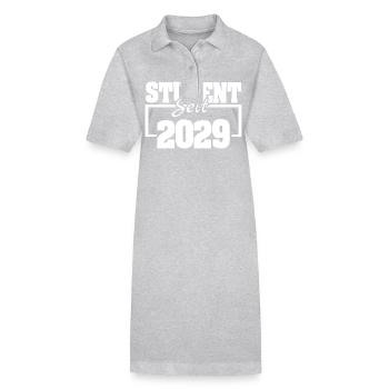 seit 2029 - Stanley/Stella Frauen Bio-Polokleid PAIGER - Grau meliert - Vorne