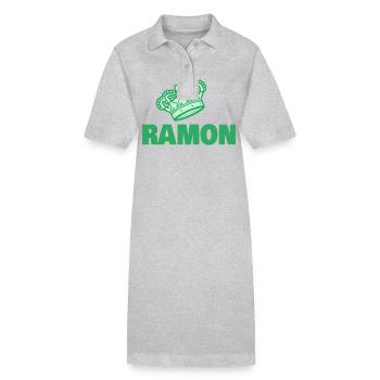 Ramon als Vorname - Stanley/Stella Frauen Bio-Polokleid PAIGER - Grau meliert - Vorne