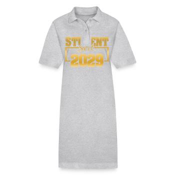 seit 2029 - Stanley/Stella Frauen Bio-Polokleid PAIGER - Grau meliert - Vorne