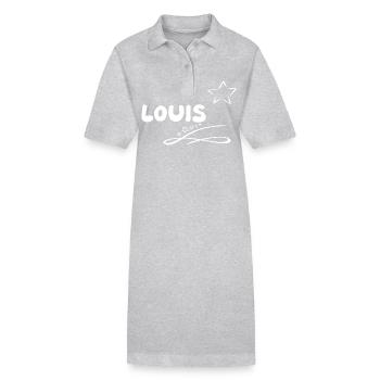 Cadeau Louis - Robe polo bio PAIGER Stanley/Stella Femme - gris chiné - Devant