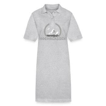 Trekking Hochblassen - Stanley/Stella Frauen Bio-Polokleid PAIGER - Grau meliert - Vorne