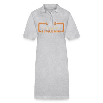 Linus - Robe polo bio PAIGER Stanley/Stella Femme - gris chiné - Devant
