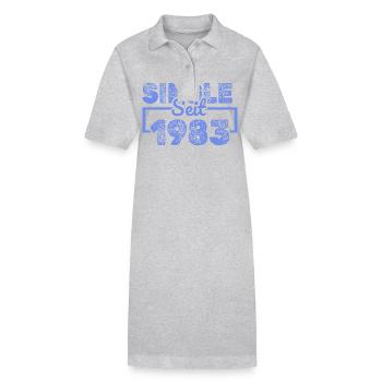 Single 1983 - Stanley/Stella Frauen Bio-Polokleid PAIGER - Grau meliert - Vorne