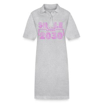 seit 2030 - Stanley/Stella Frauen Bio-Polokleid PAIGER - Grau meliert - Vorne
