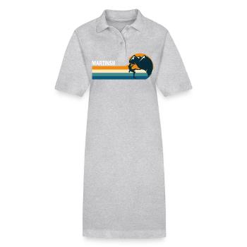 climb escalade MARTINSWAND sport climbing - Robe polo bio PAIGER Stanley/Stella Femme - gris chiné - Devant