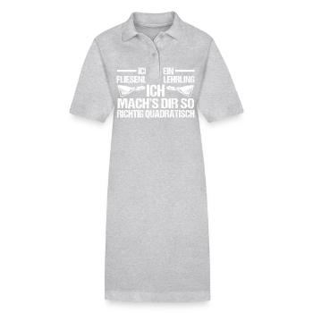 Tile Laying Training Apprentice Auzbi Tile Laying - Stanley/Stella PAIGER Organic Women’s Polo Dress - heather grey - Front