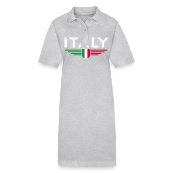 I Love Italy Tenue T-Shirt Design - Robe polo bio PAIGER Stanley/Stella Femme - gris chiné - Devant