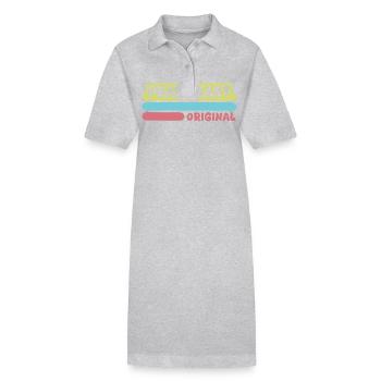 Stagiaire comme prénom - Robe polo bio PAIGER Stanley/Stella Femme - gris chiné - Devant