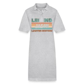 Jason comme prénom - Robe polo bio PAIGER Stanley/Stella Femme - gris chiné - Devant