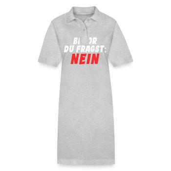 Klarer Durchblick - Stanley/Stella Frauen Bio-Polokleid PAIGER - Grau meliert - Vorne