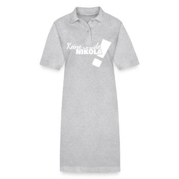 Cadeau pour Nikola - Robe polo bio PAIGER Stanley/Stella Femme - gris chiné - Devant
