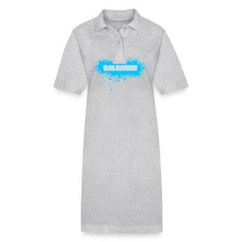 Soleil Îles Baléares - Robe polo bio PAIGER Stanley/Stella Femme - gris chiné - Devant