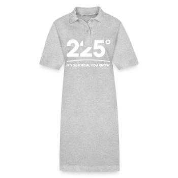 Grill Grilling Griller BBQ Barbecue - Stanley/Stella PAIGER Organic Women’s Polo Dress - heather grey - Front