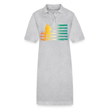 Joueurs de hockey sur glace Hockey sur glace - Robe polo bio PAIGER Stanley/Stella Femme - gris chiné - Devant