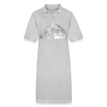 Field Hockey Players Evolution Field Hockey - Stanley/Stella PAIGER Organic Women’s Polo Dress - heather grey - Front